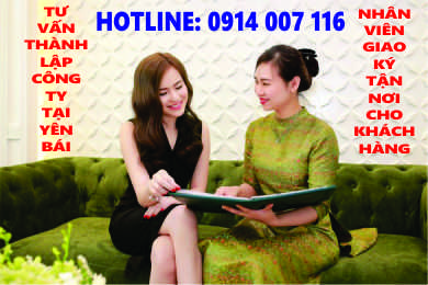 Dịch vụ l&agrave;m giấy ph&eacute;p đăng k&yacute; kinh doanh tại Y&ecirc;n B&aacute;i