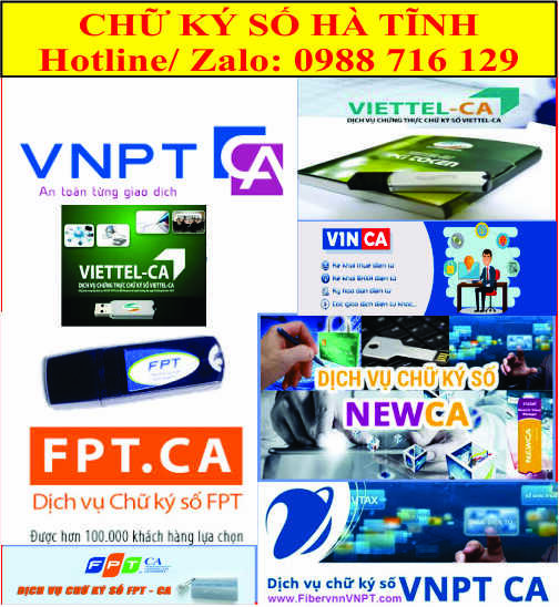 Dịch Vụ Chữ K&yacute; Số Tại Hồng Lĩnh, H&agrave; Tĩnh