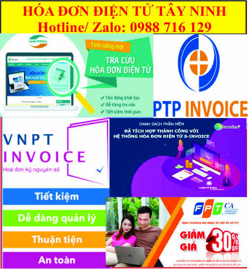 Dịch vụ h&oacute;a đơn điện tử tại T&acirc;y Ninh