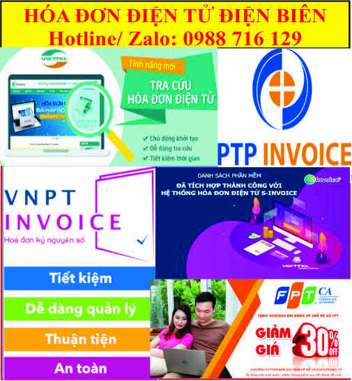 Dịch vụ h&oacute;a đơn điện tử tại Điện Bi&ecirc;n