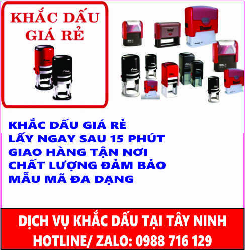 Dịch Vụ Khắc Dấu Tại T&acirc;y Ninh