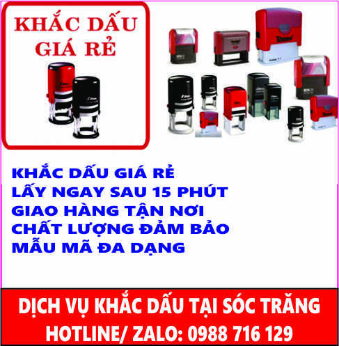 Dịch Vụ Khắc Dấu Tại Sóc Trăng